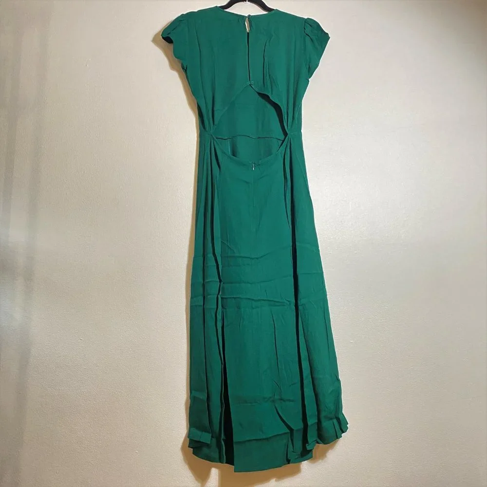Reformation Gavin Dress in Emerald - Picture 8 of 11
